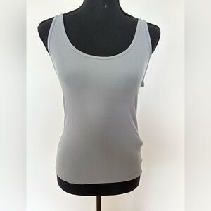 NWT - Zara Sheer Ribbed Grey Tank Top - Size S